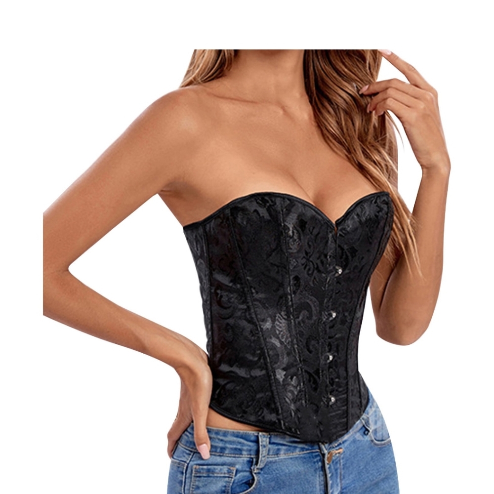 Widow Floral Lace Bustier
